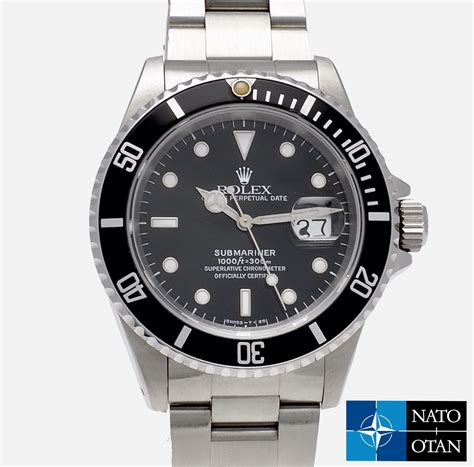 Rolex Submariner Date 16610 military NATO 1994 S series